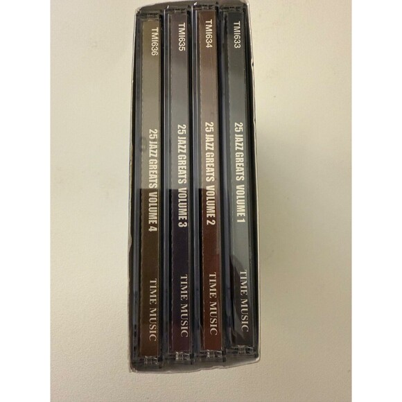 100 Jazz Greats Volume 1 2 3 4 Time Music 4 CD Set EX - Picture 3 of 6
